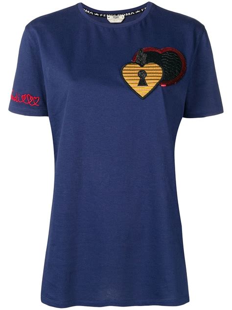 fendi heart shirt|Fendi shirt women.